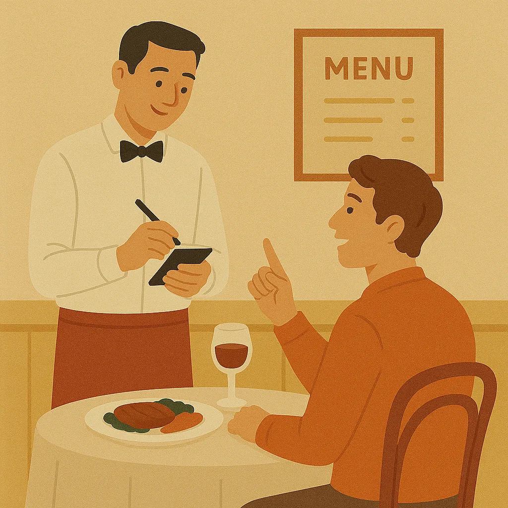 Cómo pedir comida en un restaurante en español
