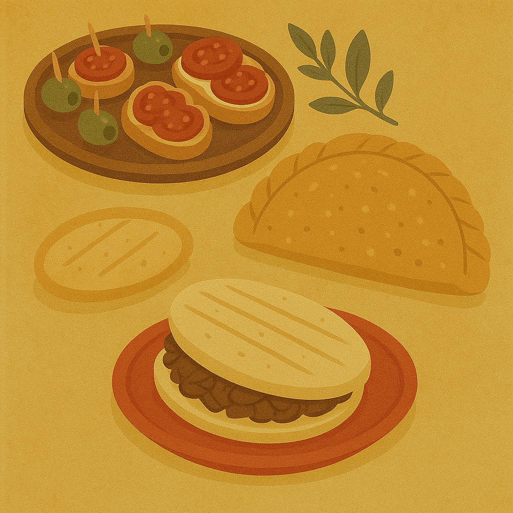 Sabores que unen a Latinoamérica: tapas, empanadas y arepas