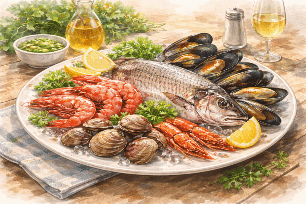 Cómo pedir mariscos y pescados en Chile: mercado y restaurante (guía intermedia)