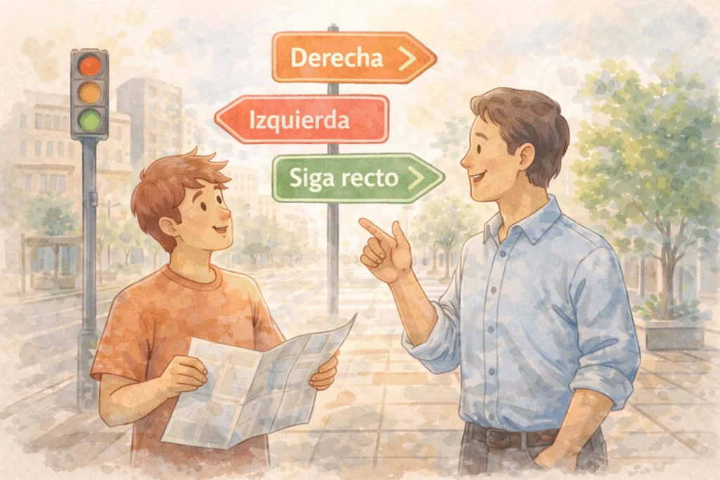 Pedir direcciones en español